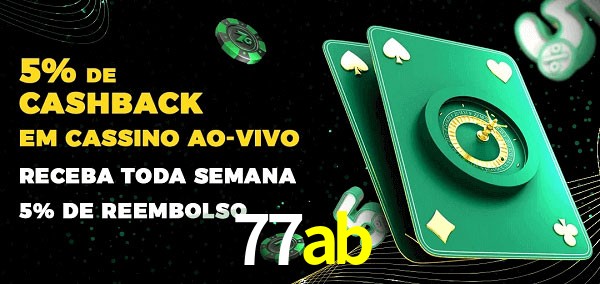 Promoções do cassino ao Vivo 77ab